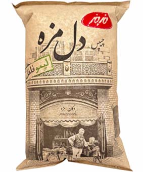 چیپس دل مزه لیمو فلفل مزمز 90گرمی