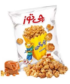 پاپ کرن کاراملی چی توز 120گرمی