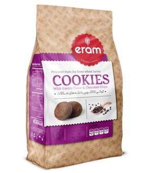 کوکی کاکائویی با تکه شکلات ارم 150گرمی