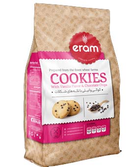 کوکی وانیلی با تکه شکلات ارم 150گرمی