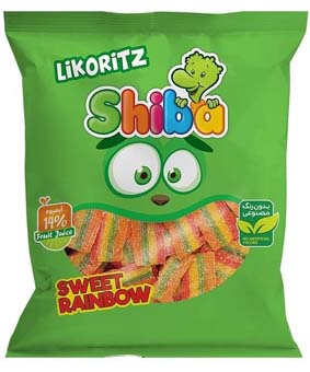 لیکوریتز شکری میوه ای شیبا 50گرمی