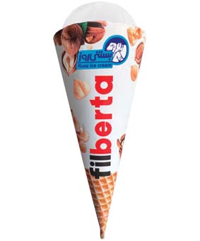 بستنی روز قیفی فیلبرتا 140گرمی