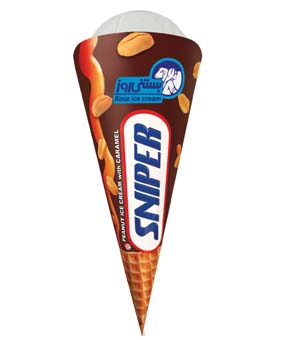 بستنی روز قیفی اسنایپر 140گرمی