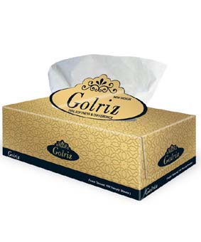 دستمال کاغذی گلریز شاین 150برگ دولایه