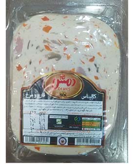 کالباس قارچ و مرغ دمس 60%- 300گرمی