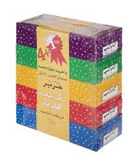 دستمال کاغذی حریر 200برگ 5عددی
