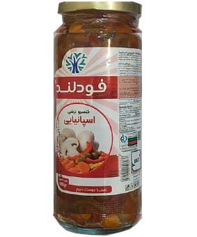 ترشی اسپانیایی فودلند 480گرمی