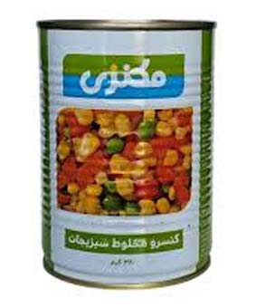 کنسرو مخلوط سبزیجات مکنزی 380گرمی